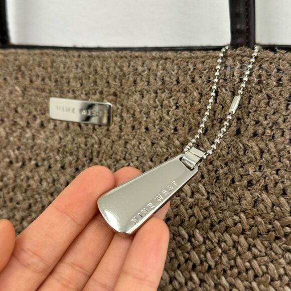 Brown Woven Tote Bag - Picture 5 of 16